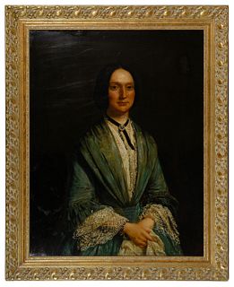 English School Portrait Oil on Canvas