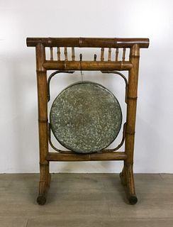 Gong on Bamboo Stand