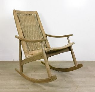 Hans Wegner Style Mid-Century Rocking Chair