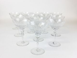 13 Crystal Champagne Coupes