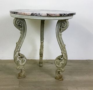 Marble Top Side Table