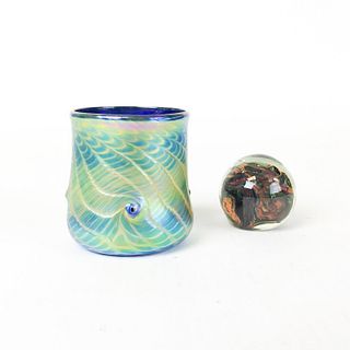 Art Glass Vase & Paperweight
