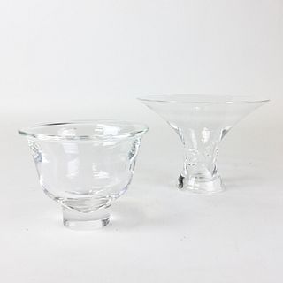 2 Pieces of Signed Steuben Glass