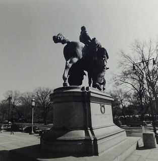Photo of Monument of a horse in Gold Frame