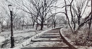 Black and White Photo of Tracks