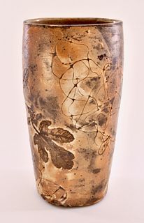 Loren Scherbak, Fig (red) Oval Vase