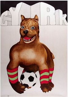 CYRK Original Vintage Soccer Dog Circus Player
