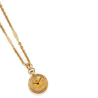 Visconti - A 18K yellow gold watch with necklace, Visconti