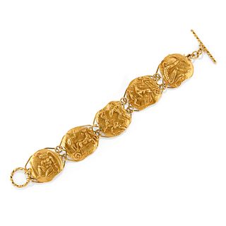 Germano Alfonsi - A 18K yellow gold bracelet, Germano Alfonsi