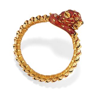 Frascarolo - A 18K yellow gold and enamel bracelet, Frascarolo