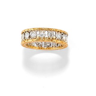 Mario Buccellati - A 18K two-color gold and diamond ring, Mario Buccellati