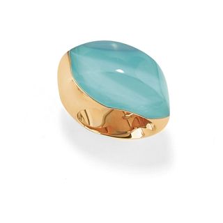 Vhernier - A 18K yellow gold and uncolored gemstone ring, Vhernier