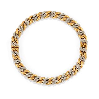 Pomellato - A 18K two-color gold and diamond necklace, Pomellato