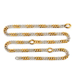 Pomellato - A two-color gold and diamond necklace, Pomellato