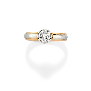 Tiffany & Co. - A platinum, 18K yellow gold and diamond ring, Tiffany & Co.