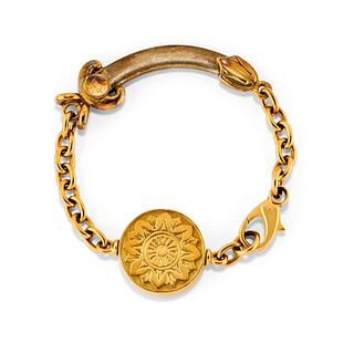 Pomellato - A silver and 18K yellow gold bracelet, Pomellato