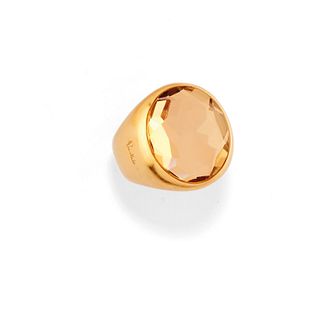 Pomellato - A 18K yellow gold and quartz ring, Pomellato