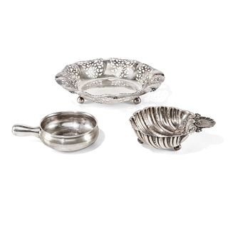 Three silver objects, Italy 20th Century