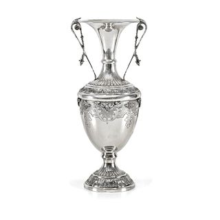 A silver vase, Italy 20th Century
