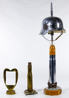 Trench Art Lamp and Frame Assortment