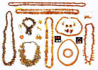 Natural and Mixed Amber Jewelry Assortment