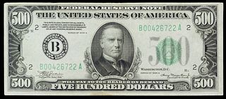 1934-A $500 Federal Reserve Note VF