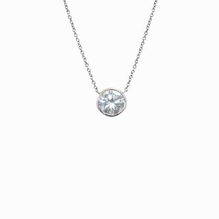 2.50ct Bezel Set Diamond Necklace