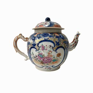 Blue & White Chinese Export Porcelain Tea Pot
