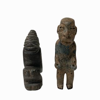 Olmec Culture Hand Carved Hard Stone Figurines