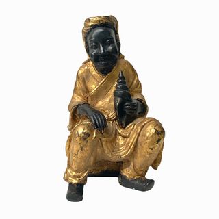 Chinese Gilt Bronze Seated Buddha Sculpture