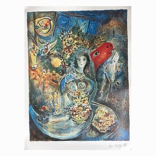 Marc Chagall Lithograph "BELLA"