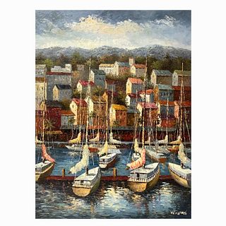 Wu Jhian "Boats in the Harbor"