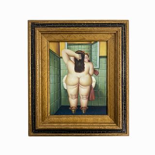 Botero Style Painting