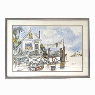 Skipper 'Key West' Watercolor on Paper
