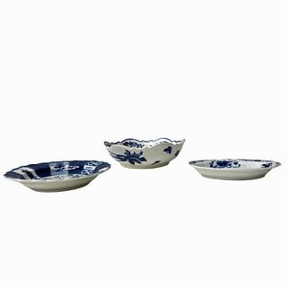 (3) Blue & White Chinese Export Porcelain Bowls