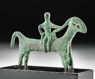 Ancient Persian Bronze Horseman, ex-Sotheby's