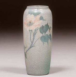 Rookwood Floral Vellum Ed Diers Vase 1909