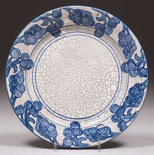 Dedham Pottery Grapevine Pattern Plate c1910s