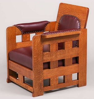 Karpen Furniture Co - Chicago Cutout Armchair c1910