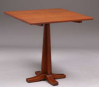 L&JG Stickley Square Tilt-Top Table c1907-1912