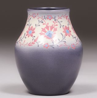 Rookwood Floral Vellum Harriet E. Wilcox Vase 1921