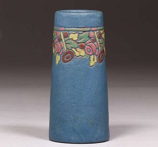Arts & Crafts Carved Studio Vase Similar to Shawsheen