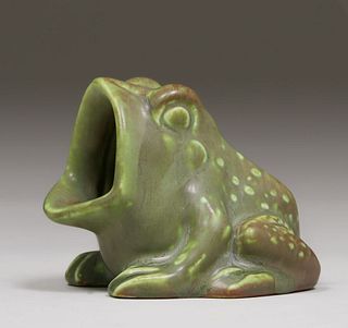 Rookwood Pottery #5097 Matte Green Frog 1929