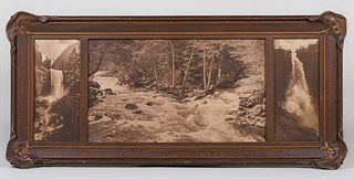 Antique Yosemite Triptych Photos c1910
