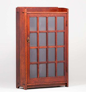 Gustav Stickley One-Door Bookcase c1912-1915