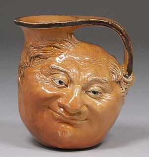 Martin Brothers Double-Sided Face Jug 1903