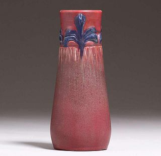 Rookwood Carved Vase Rose Fechheimer 1905