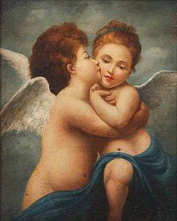 Contemporary Painting of Winged Cherubs