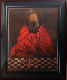 Gustavo MONTOYA (Mexico 1905-2003) / Chess game