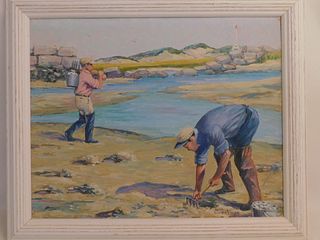 A. SWEETMAN - PAINTING OF CAPE CLAMMERS